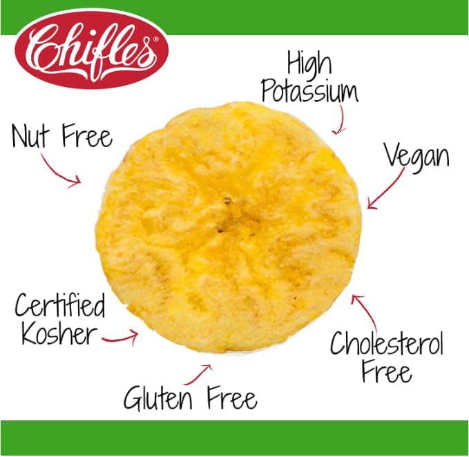 Chifles Maduritos Sweet Plantain Chips - 24 Individual 1oz Bags - Sweet Plantain Snacks - Less Fat than Most Potato Chips - Tasty Vegan Snacks, Gluten Free - 24 Pack