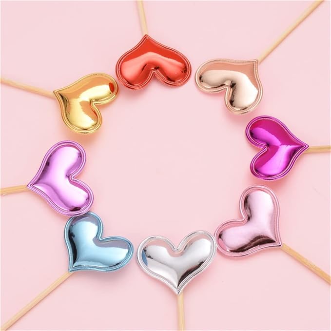 100Pcs Cupcake Toppers Heart Star and Crown Cupcake Toppers Mini Cake Toppers Colorful Cake Decorations DIY Dessert Fruits Picks Party Decorative Accessories (Mixed Color 1)