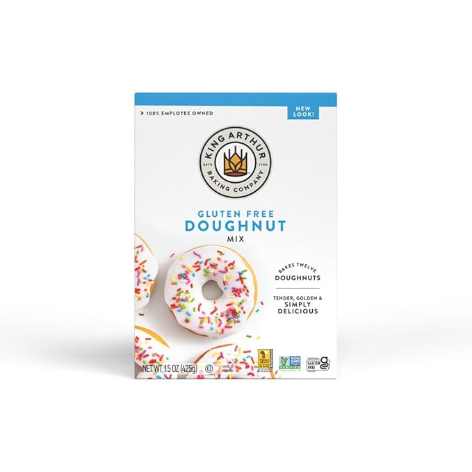King Arthur Baking Company Gluten-Free Doughnut Mix 15 oz., Baking and Breakfast Mix, Donuts, Non-GMO