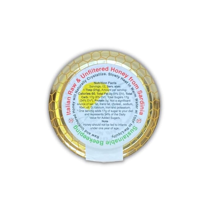 Corbezzolo Raw Honey from Wild Strawberry Tree Flowers, Artisanal Bitter-Sweet Honey from Sardinia, Italy - (250gr) 8.8 oz