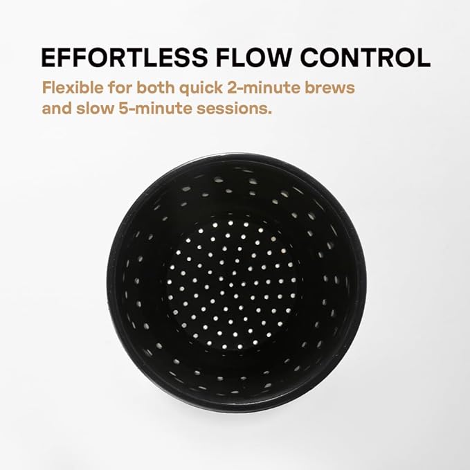 ??Vietnamese Coffee Dripper Phin Filter ??Pour Over Coffee Maker ??Single Cup Dripper with Flower Design ??Reusable Coffee Filter- Paperless Filter for Sustainable Brewing (Jet Black)