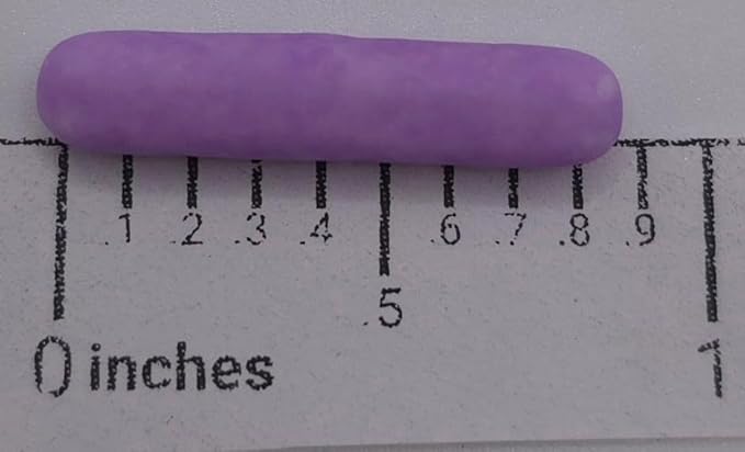 NCS Matte Purple Large Shaped Rod Decorative Cake or Cupcake Edible Topper, 8 ounces