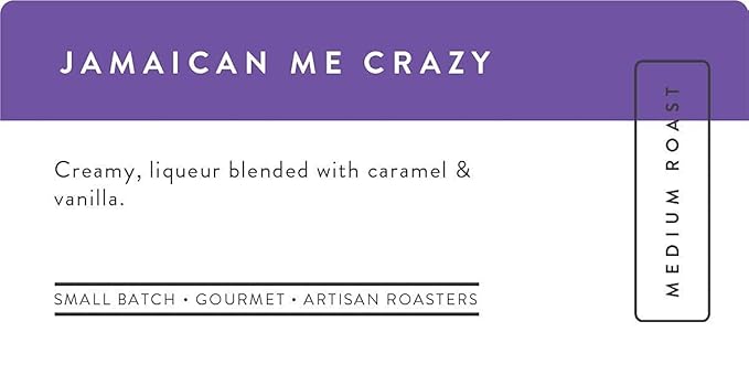 Sarasota Coffee Ground Jamaican Me Crazy | Medium Roast Gourmet Flavored Coffee Grounds | Low Acid, Mold Free, Specialty Grade Flavored Bulk Ground | 5lb (80 oz)