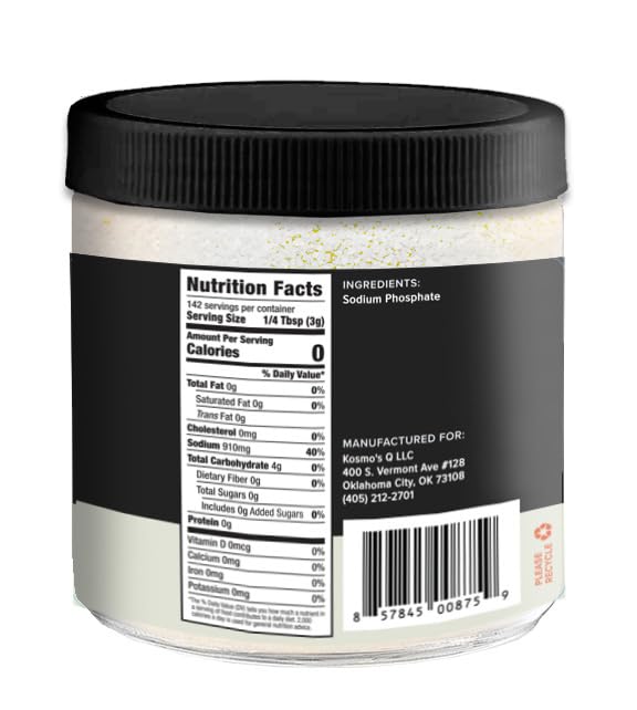 Kosmos Q Moisture Magic BBQ Injection, Phosphate Meat Marinade for Chicken, Pork, Brisket, Fish & More, BBQ Competition Injection Blend to Maximize Juiciness, Flavor & Moisture, Gluten Free, 16 Oz Jar