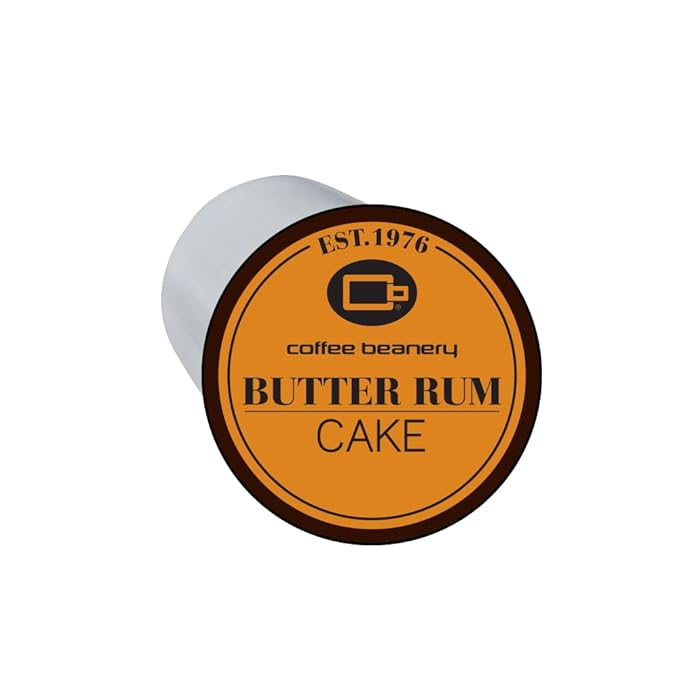 Butter Rum Cake Coffee Pods by Coffee Beanery | 96ct Bulk Flavored Coffee Pods Medium Roast Coffee