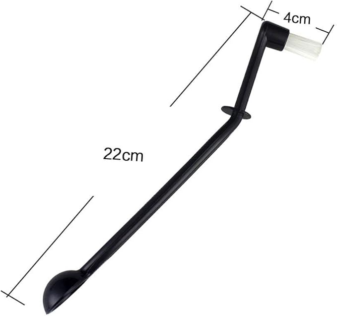 Number-One Coffee Machine Brush Cleaner Nylon Espresso Machine Brush Grinder Brush Coffee Cleaning Tool with Spoon (Pack of 2)