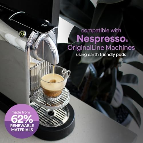 WOKEN COFFEE Compostable Nespresso Pods - Deciso Dark Roast Italian Espresso Coffee Capsules Compatible With Nespresso Coffee Machine (100 Pod Count, 10 Boxes)