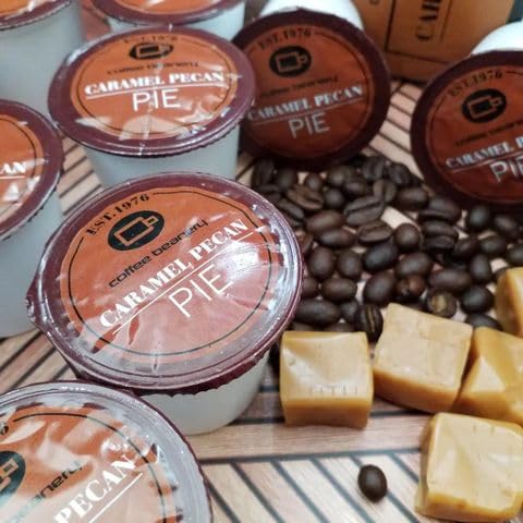 Caramel Pecan Pie Coffee Pods by Coffee Beanery | 12ct Medium Roast Arbica Coffee
