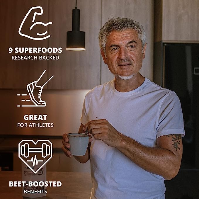 UNBEETABREW Organic Beetroot & Mushroom Coffee ??Plant-Based, Energy with Beet Juice, Adaptogens, L-Theanine & D-Ribose ??Focus, Strength & Stamina ??USA Made with Organic Arabica Beans - 30 Servings