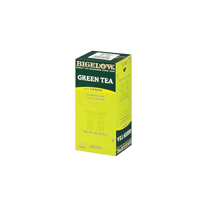 Bigelow Green Tea With Lemon, Lemon, 0.34 Lbs, 28/box