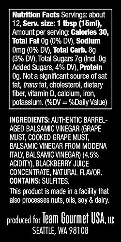 OMG! Oils: Gourmet Blackberry Barrel-Aged Balsamic Vinegar (Perfect for Dipping, Marinades, Glazing and Topping!), 177ml/6oz??,<div>