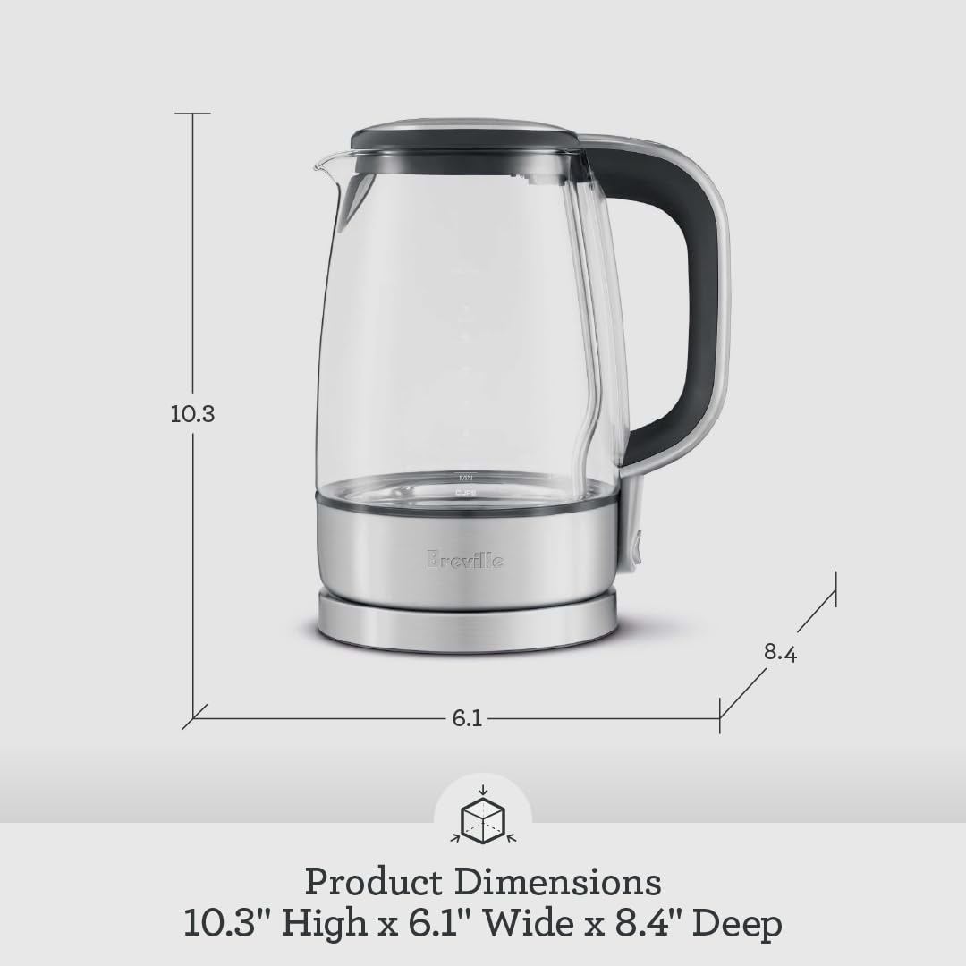 Breville BKE595XL Crystal Clear Kettle, Brushed Stainless Steel
