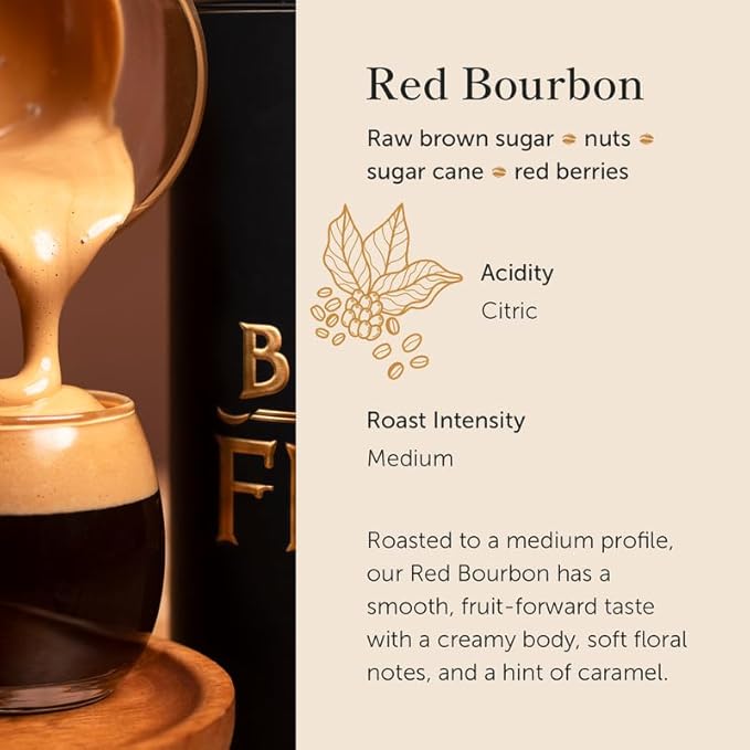 Bean of Fire El Salvador Red Bourbon Honey Ground Coffee ??Medium Roast, Single Origin Specialty, Smooth & Fruity Cup (16 oz)