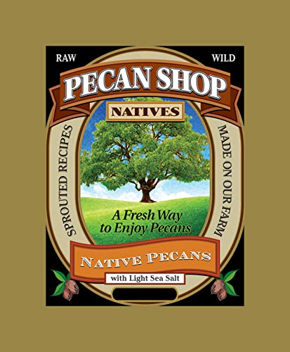 Pecan Shop Unsprayed Sprouted 20 Pound Raw Wild-Harvested Family Recipe Crispy Sea Salt Texas Native Pecans-Fresh Direct Ship