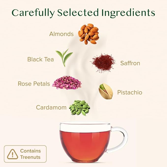 VAHDAM, Blooming Rose Black Tea - Premium Black Tea with Rose Petals (3.5oz) DELICIOUS & AROMATIC Black Tea Loose Leaf with Fragrant Rose Petals | Vacuum Sealed Pack