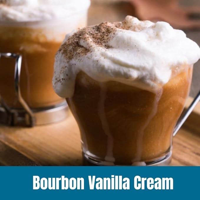 Door County Coffee Bourbon Vanilla Cream Flavored Ground - 10oz Bag - Medium Roast - 100% Specialty Arabica - Flavored Gourmet - Bourbon Vanilla Cream