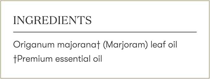 Young Living - Marjoram Essential Oil 5 ml | Soothing Muscle Relief | Aromatherapy for Relaxation | Ideal for Massage | Diffusing for a Calming Environment
