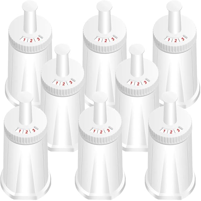 Filter - Replacement Water Filter Compatible with Breville Sage Claro Swiss For Oracle, Barista & Bambino - Compare to Part #BES008WHT0NUC1.Pack of 8竊뉶irst use without adding coffee powder ç«?,<div>