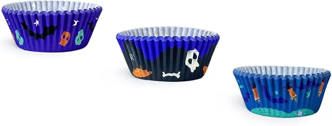 qiqee Halloween 300PCS Standard Cupcake Liners Cupcake Cups 6 Designs Halloween Potion Cupcake Papers Baking Cups Cupcake Wrappers (Medium Size)