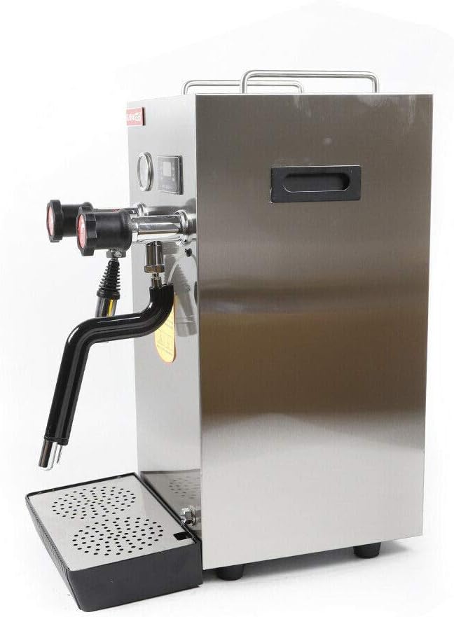 2500W Professional Espresso Coffee Machine, 2.1Gal Steam Water Boiling Machine, LED Display 360° Water Valve Coffee Machine for Tea Restaurant Equipment