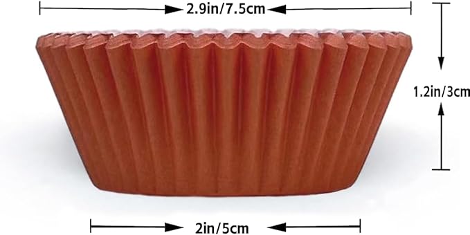 qiqee 300 Counts Cupcake Liners Cupcake Cups Food Grade 6 Solid Yellow Red Colors Cupcake Papers Muffin Baking Cups Cupcake Wrappers (Standard Size)