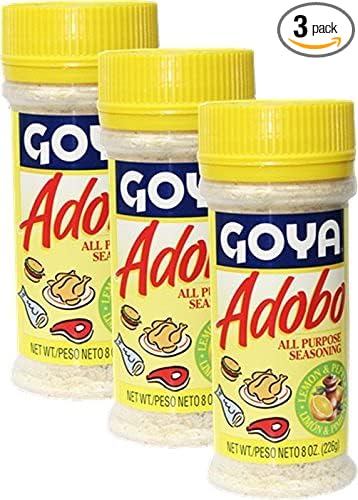 Goya Adobo Seasoning with Lemon and Pepper 8 oz Pack of 3