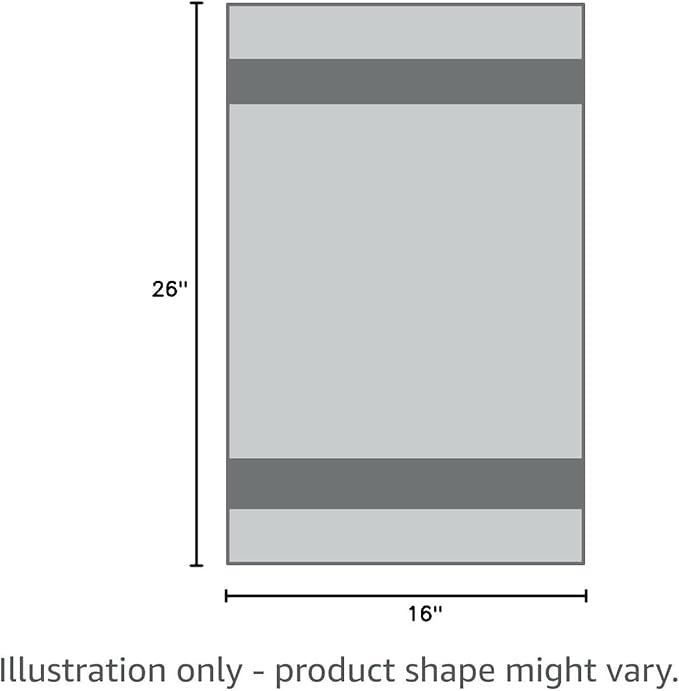 Native Fab 6-Pack Kitchen Towel with Hanging Loop 16x26 inches, Cotton Buffalo Check Kitchen Towels for Cleaning Drying, Washcloths Soft & Absorbent Cloth Rags, Bar Towel, Dish Cloth, Grey