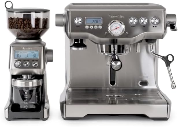 Breville Dynamic Duo Dual Boiler Espresso Machine and Smart Grinder Pro Package, Stainless Steel - BEP920BSS