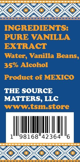 Vanilla Extract Trio Gift Box by The Source Matters | Totonac, Aztec & Papua New Guinea Vanilla | 3 Unique Flavors | Perfect Gift for Bakers, Chefs & Culinary Enthusiasts (3 x 2 oz Bottles)