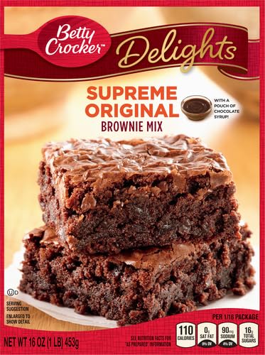 Betty Crocker Delights Supreme Original Brownie Mix, 16 oz.