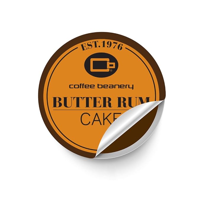 Butter Rum Cake Coffee Pods by Coffee Beanery | 192ct Bulk Flavored Coffee Pods Medium Roast Coffee