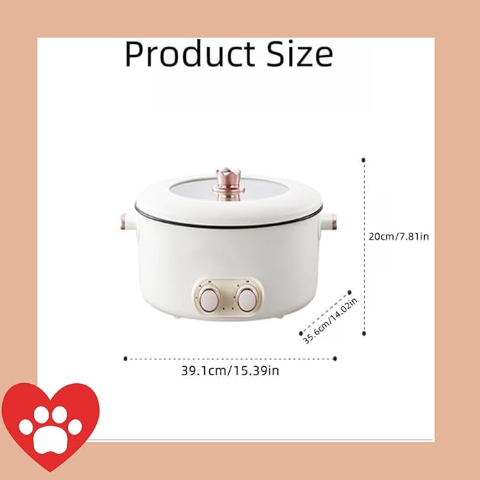 Four Grid Multifunctional Stew Pot, 2026 Upgraded 6L Large Capacity 4 Grid Multifunctional Stew Pot for Home Party & Chinese Shabu Shabu Electric Hot Pot,One Pots With 4 Flavors
