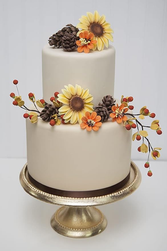 Global Sugar Art Sunflower Sugar Cake Flowers, 9 Count by Chef Alan Tetreault