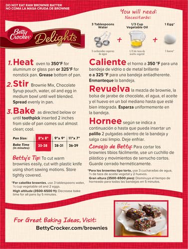Betty Crocker Delights Supreme Original Brownie Mix, 16 oz.