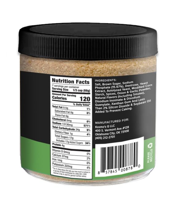 Kosmos Q Original BBQ Chicken Injection, BBQ Marinade Seasoning for Whole Chicken, Smoked Wings & Roasted Meats, Award-Winning Competition Blend, Moisture-Retaining Formula, 16 Oz Jar
