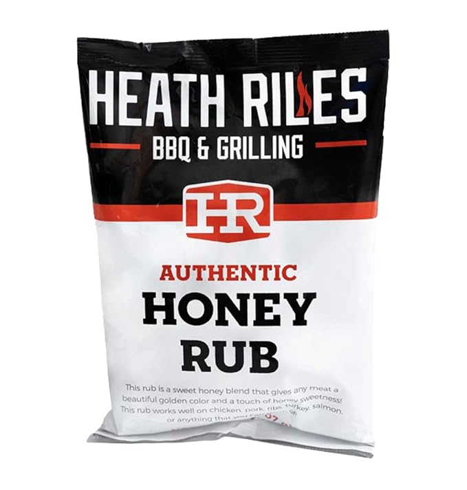 Heath Riles BBQ Rub - Honey Seasoning, Champion Pitmaster Recipe, Legendary Rubs For Smoking & Grilling, 70+ BBQ Championships, 2 lb./32 oz.
