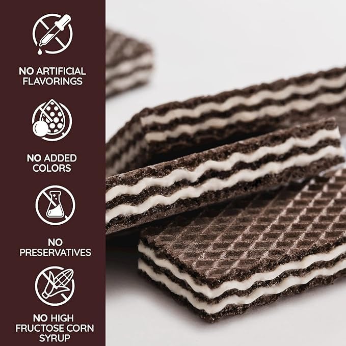 Loacker Classic Cocoa & Milk Wafers - Premium Crispy Cocoa Wafer Cookies with Milk Cream Filling - Multipack of 12 Snack Packs - NON-GMO - 45g/1.59oz, Pack of 12