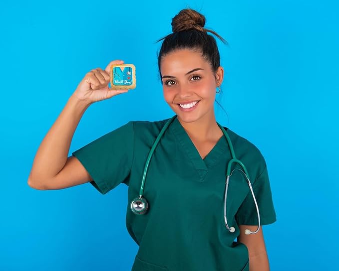 Thank You Doctor Nurse Cookies 24 Pack Themed Cookies Individually Wrapped | Healthcare Worker Appreciation Medical Staff
