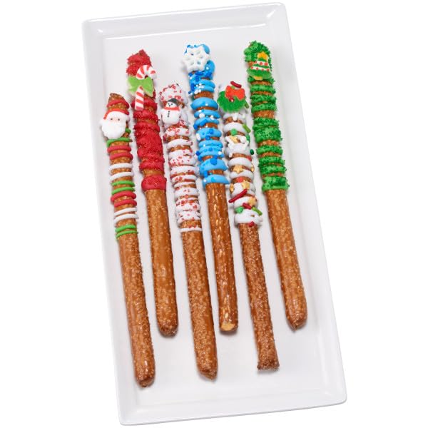 Mini Tree, Santa, Snowman, and Wreath Edible Sugar Decoration Toppers, 24 Count - Great for Cupcakes, Cookie, Cakes, Cakes Pop