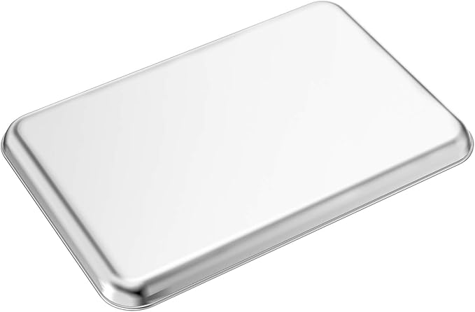 Baking Sheets Set of 2, Bastwe 20 inch Stainless Steel Bakeware Baking Pans, Healthy & Nontoxic & Rustproof & Easy Clean & Dishwasher Safe