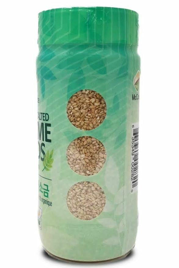 McCabe Organic Salted Sesame, 8oz (2 Packs), USDA Organic Certified, CCOF Certified Organic, Roasted & Packed in USA