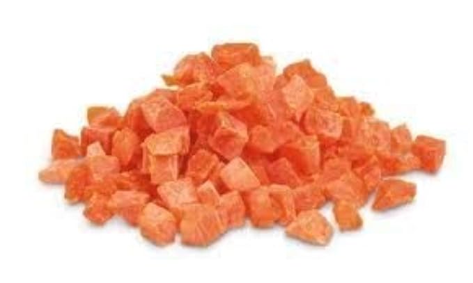 Dried Papaya Chunks (5 Lbs.) - Diced Dried Papayas Best for Snacking & Baking - Paw Paw Tree - Lightly Sugar Coated, Low Sodium, Dairy Free, Low Cholesterol, Low Fat & High Fiber Fruits - Farm Fresh Nuts Brand