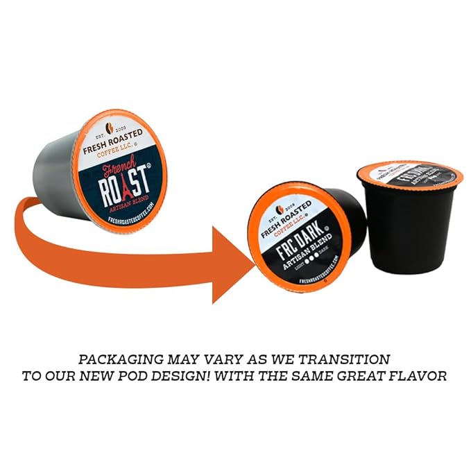 Fresh Roasted Coffee, Dark Sumatra Mandheling |100% Single Origin | Dark Roast, 72 Pods for K Cup Brewers