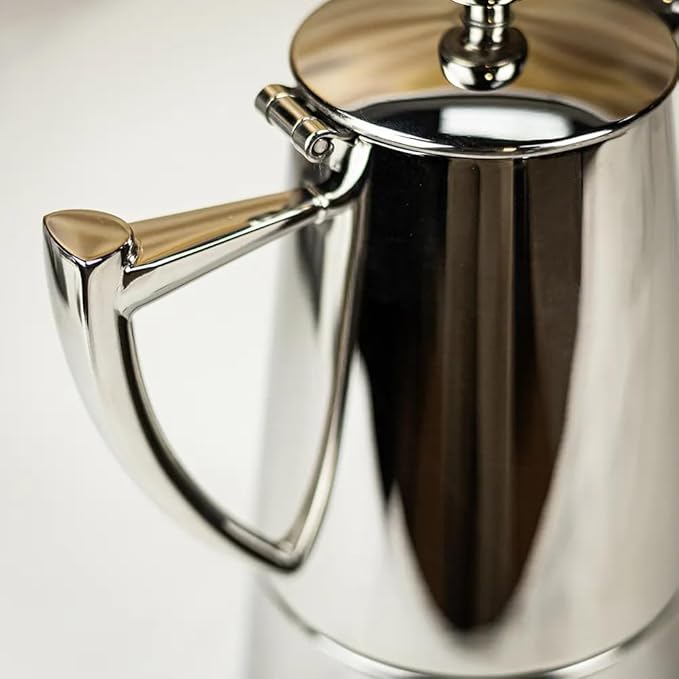 Cuisinox COF-10R Roma 10-Cup Stainless Steel Stovetop Moka Espresso Maker