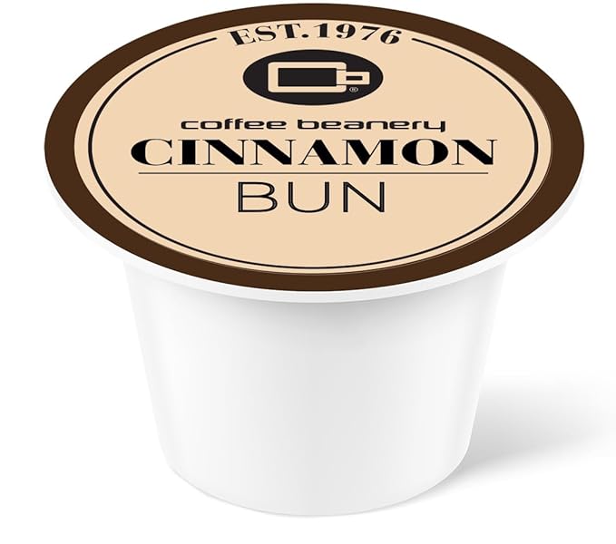 Cinnamon Bun Coffee Pods by Coffee Beanery | 96ct Bulk Flavored Coffee Pods Medium Roast Coffee Pods| 100% Specialty Arabica Coffee| Gourmet Coffee Pods