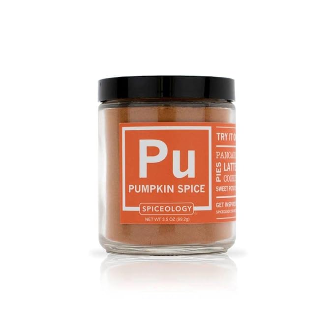 Spiceology- Pumpkin Spice - Pumpkin Pie Spice Blend - Fall Seasoning Containing Ground Cinnamon, Nutmeg, Ginger, Cloves and Allspice - Use On: Pancakes, Lattes, Cookies, Pies, Desserts or Sweet Potatoes - 3.5 oz