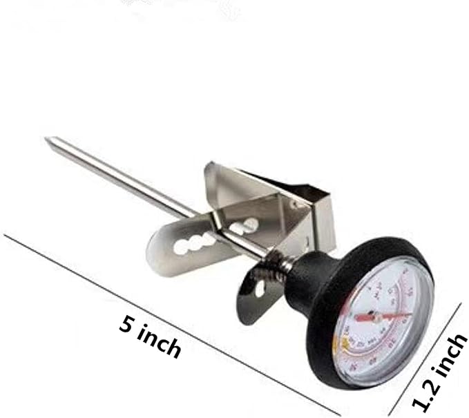 Milk Frothing Thermometer 2 Packs for Coffee Chocolate Cappuccino Frothy Milk Foam Stainless Steel Thermometer Latte Art Pen