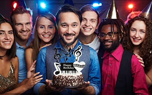(5 pieces) Music Birthday Cake Decoration, Music Cake Topper, Musics Birthday Decoration Supplie