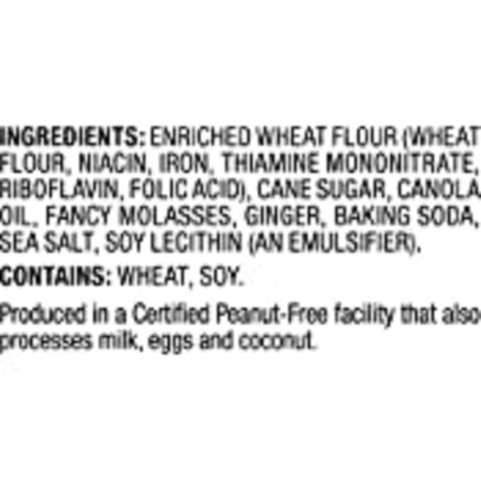 Mi-Del Ginger Snaps - Crunchy Ginger Cookies Made with Real Ginger - Swedish Ginger Snaps Cookies Old Fashioned - Non-GMO Certified, 0g Trans Fat, Healthy Cookies (Pack of 8)