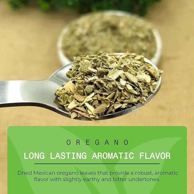 Quintal MX Mexican Natural Oregano Leaves (6 Oz) - Dried Oregano Leaves for Mexican Cuisine & Spices - Mexican seasoning Oregano Dried Leaves - Fresh and Fragrant - Rich Flavored for Mexican Recipe
